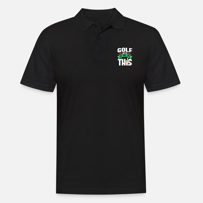 Golf Me Are Like - Männer Poloshirt - Schwarz