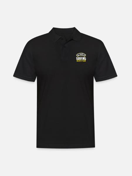 Sports Papy Surf Papi - Polo Homme - noir