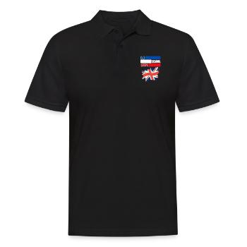 MOTARD DE LA VIEILLE ÉCOLE ROYAUME-UNI - Polo Homme - noir - Devant - Kai (181cm)