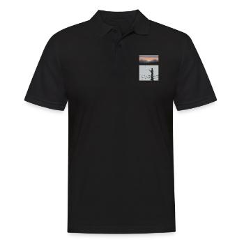 Cadeau d’artiste de tatouage - Polo Homme - noir - Devant - Kai (181cm)