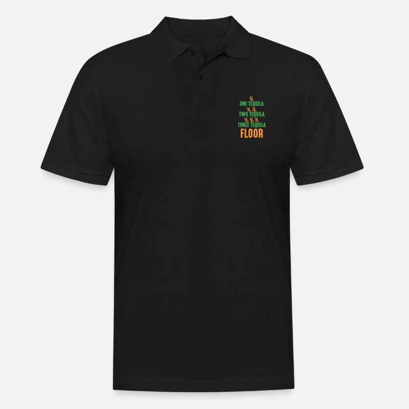 UNE TEQUILA, DEUX TEQUILA.. - Polo Homme - noir