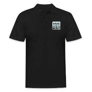 seit 1978 - Männer Poloshirt - Schwarz - Vorne - Kai (181cm)