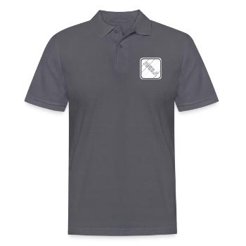 Maiden name Ariela - Men's Polo Shirt - charcoal grey - Front - Nico (186cm)
