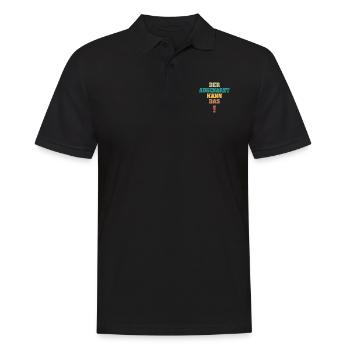 Lustig Augenarzt - Männer Poloshirt - Schwarz - Vorne - Kai (181cm)
