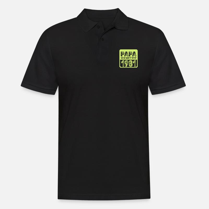 seit 1981 - Männer Poloshirt - Schwarz