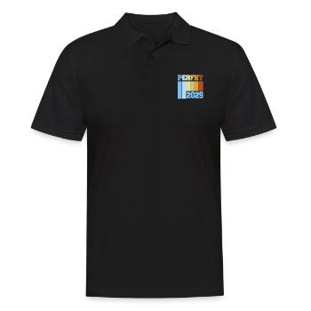 2029 - Männer Poloshirt - Schwarz - Vorne - Kai (181cm)