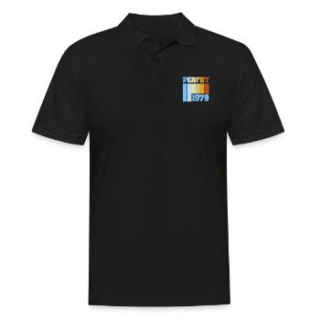 1979 1979 - Männer Poloshirt - Schwarz - Vorne - Kai (181cm)