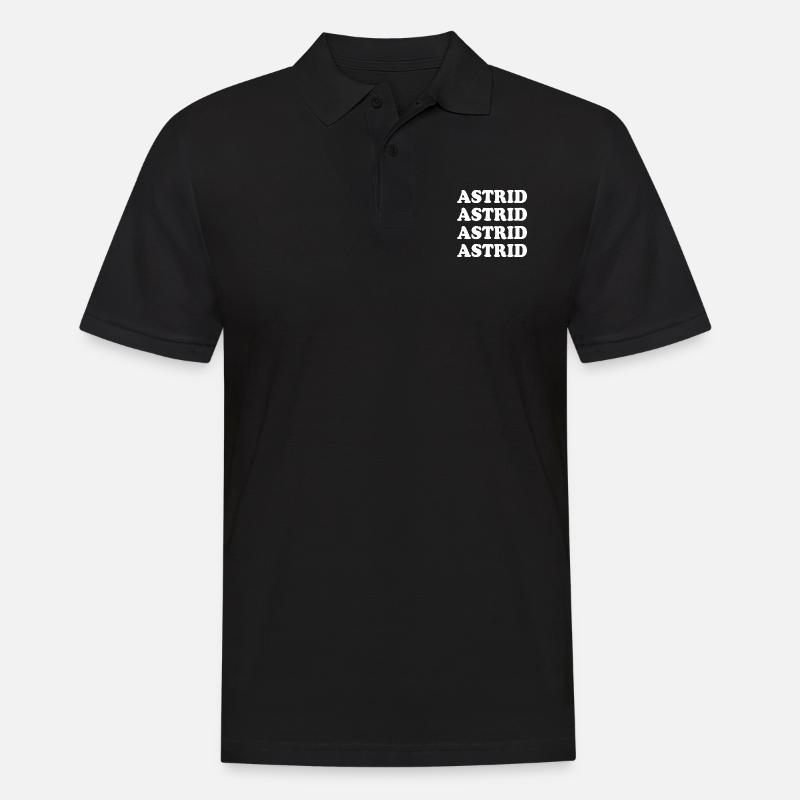 Astrid - Männer Poloshirt - Schwarz