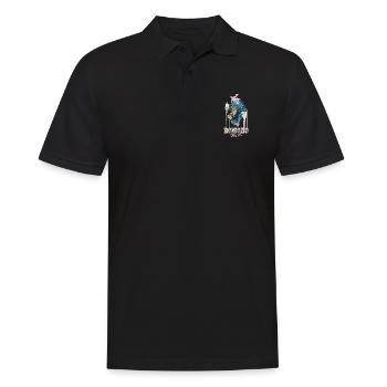 Lustiges Affe Schimpanse DNA - Männer Poloshirt - Schwarz - Vorne - Kai (181cm)