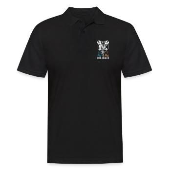 Diese HLK hat einen kühlen Kopf - Männer Poloshirt - Schwarz - Vorne - Kai (181cm)