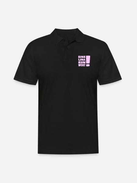 Lina - Männer Poloshirt - Schwarz