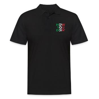 Italie Patrie Nationale Rome Origine Drapeau - Polo Homme - noir - Devant - Kai (181cm)