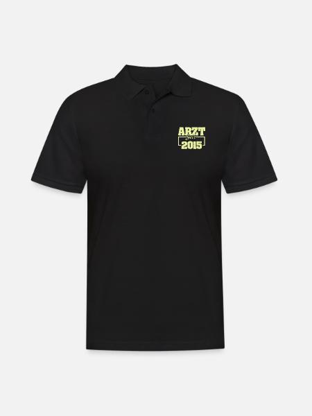 Arzt 2015 - Männer Poloshirt - Schwarz
