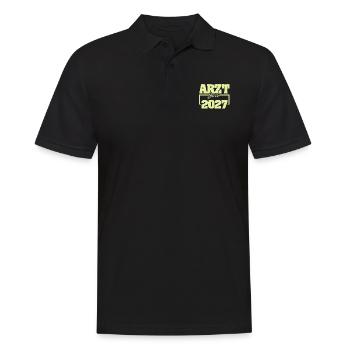 Arzt 2027 - Männer Poloshirt - Schwarz - Vorne - Kai (181cm)