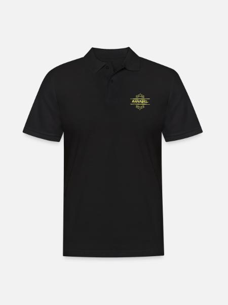 Annabel Annabel - Männer Poloshirt - Schwarz