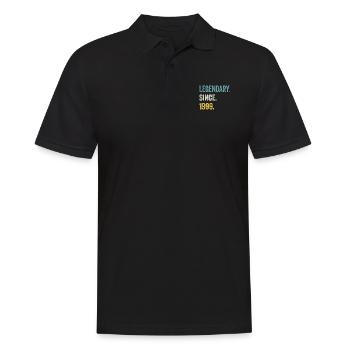 25e anniversaire 25 ans de légende depuis 1999 - Polo Homme - noir - Devant - Kai (181cm)
