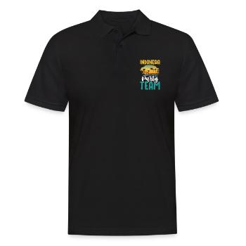 Équipe du Parti indonésien - Polo Homme - noir - Devant - Kai (181cm)