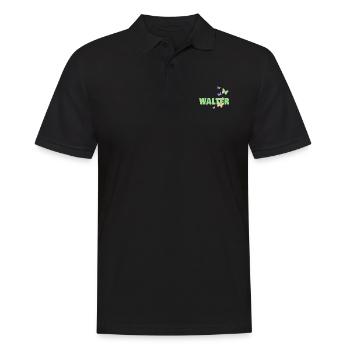 Geschenk für Walter - Männer Poloshirt - Schwarz - Vorne - Kai (181cm)