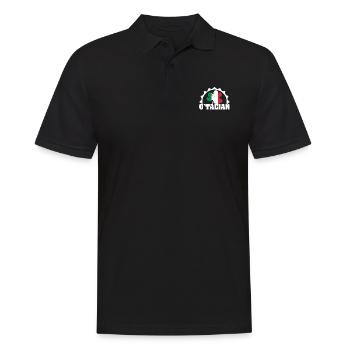 Italie Italiens Accueil Origine Cadeau - Polo Homme - noir - Devant - Kai (181cm)