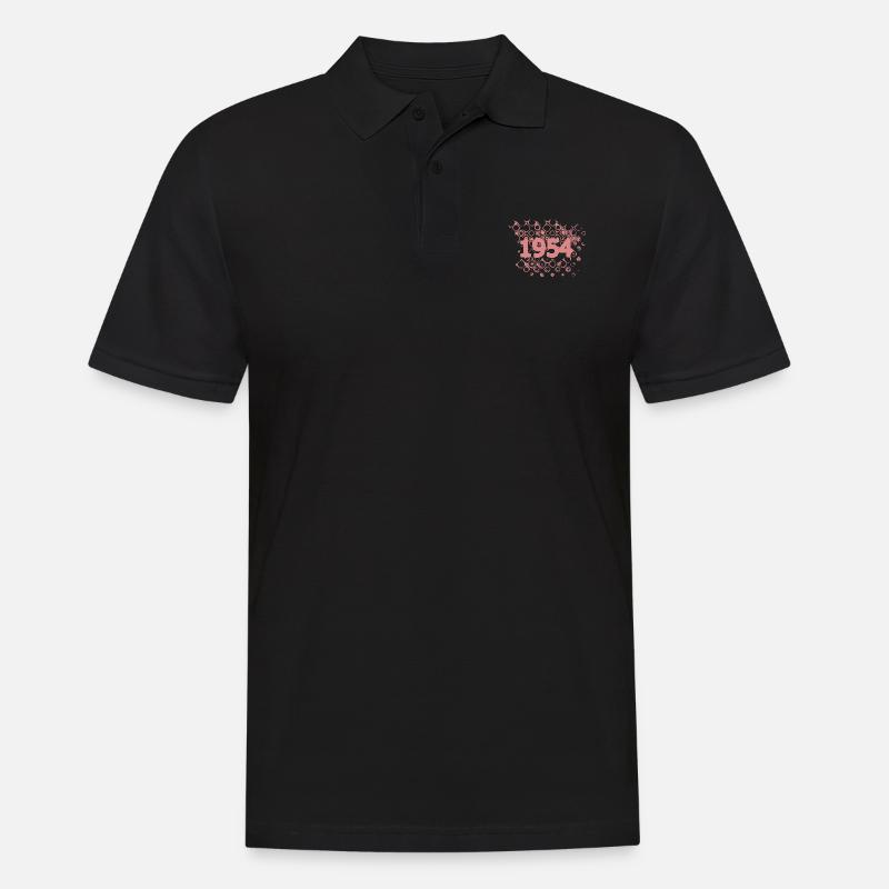 Retro 1954 - Männer Poloshirt - Schwarz