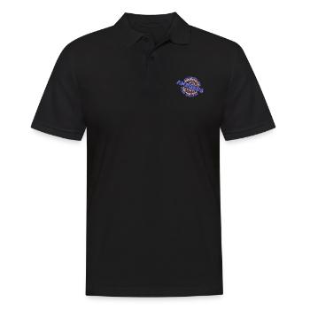 Mitarbeiter Amadeus - Männer Poloshirt - Schwarz - Vorne - Kai (181cm)