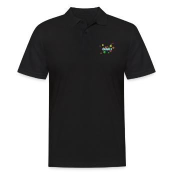 Charly - Men's Polo Shirt - black - Front - Kai (181cm)