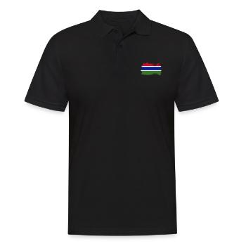 Cadeau pour la Gambie - Polo Homme - noir - Devant - Kai (181cm)