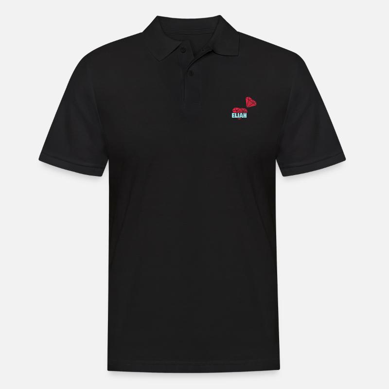 Eliah als Kostbar - Männer Poloshirt - Schwarz