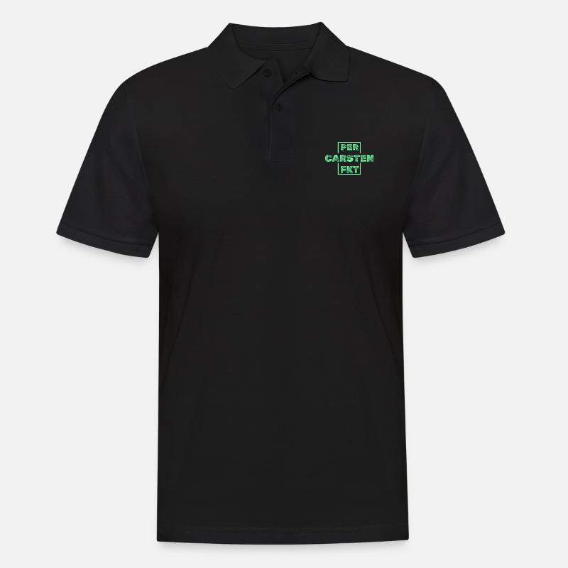 Einzigartig Carsten - Männer Poloshirt - Schwarz
