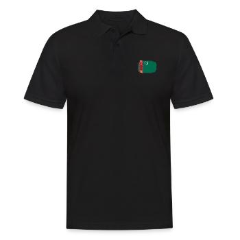 Turkménistan Turkménistan - Polo Homme - noir - Devant - Kai (181cm)