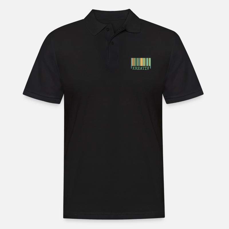 Barcode Creative Creativity - Men's Polo Shirt - black