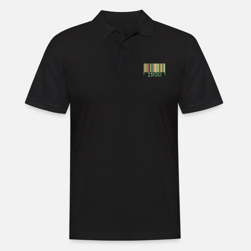 Barcode Ingo - Men's Polo Shirt - black