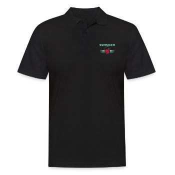 Kettlebell Bodybuilder Muskel Gym Sportler - Männer Poloshirt - Schwarz - Vorne - Kai (181cm)