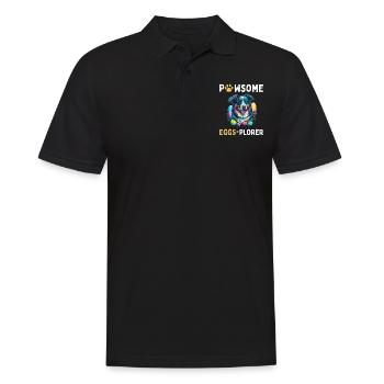 Costume de Plorer d’oeufs de Pâques de berger australien - Polo Homme - noir - Devant - Kai (181cm)