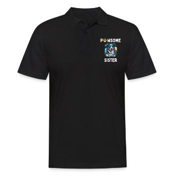 Berger australien oeuf de Pâques chasse Sis Costume - Polo Homme - noir - Devant - Kai (181cm)