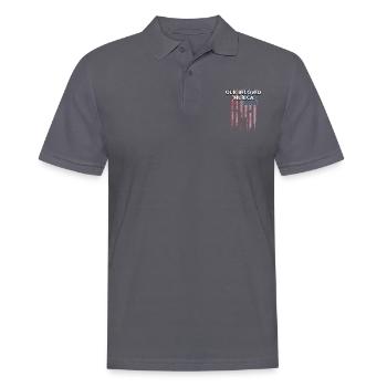 Unser geliebter patriotischer amerikanischer Patriotismus in Murica - Männer Poloshirt - Anthrazit - Vorne - Nico (186cm)