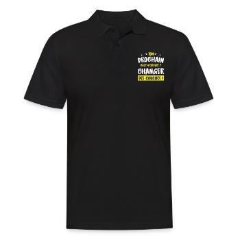 Annonce Grossesse Papa Peintre Bâtiment Humour - Polo Homme - noir - Devant - Kai (181cm)