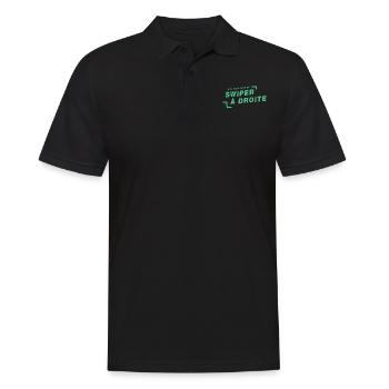 Cadeau Saint Valentin Homme Femme Humoristique - Polo Homme - noir - Devant - Kai (181cm)