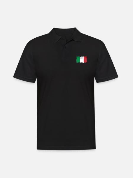 Italy - Men's Polo Shirt - black