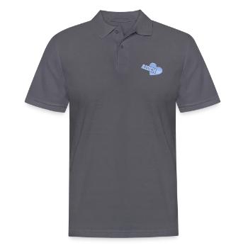 Gift for Aiden - Men's Polo Shirt - charcoal grey - Front - Nico (186cm)