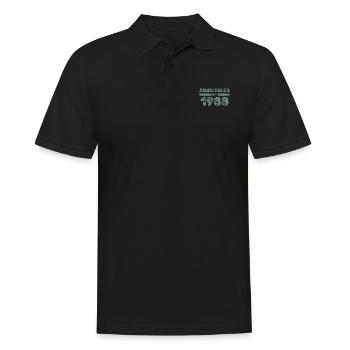 seit 1988 - Männer Poloshirt - Schwarz - Vorne - Kai (181cm)