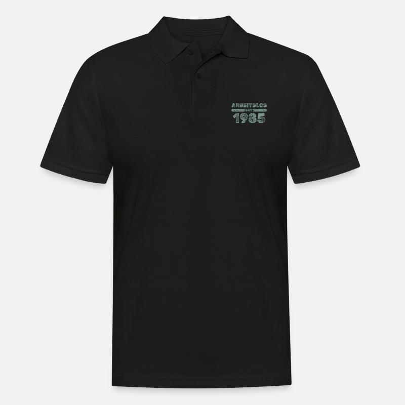 1985 - Männer Poloshirt - Schwarz