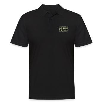 Maurer 2027 - Männer Poloshirt - Schwarz - Vorne - Kai (181cm)