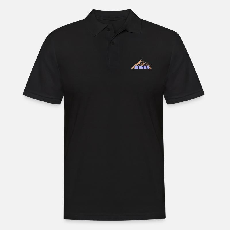 Sienna als Geschenkidee - Männer Poloshirt - Schwarz