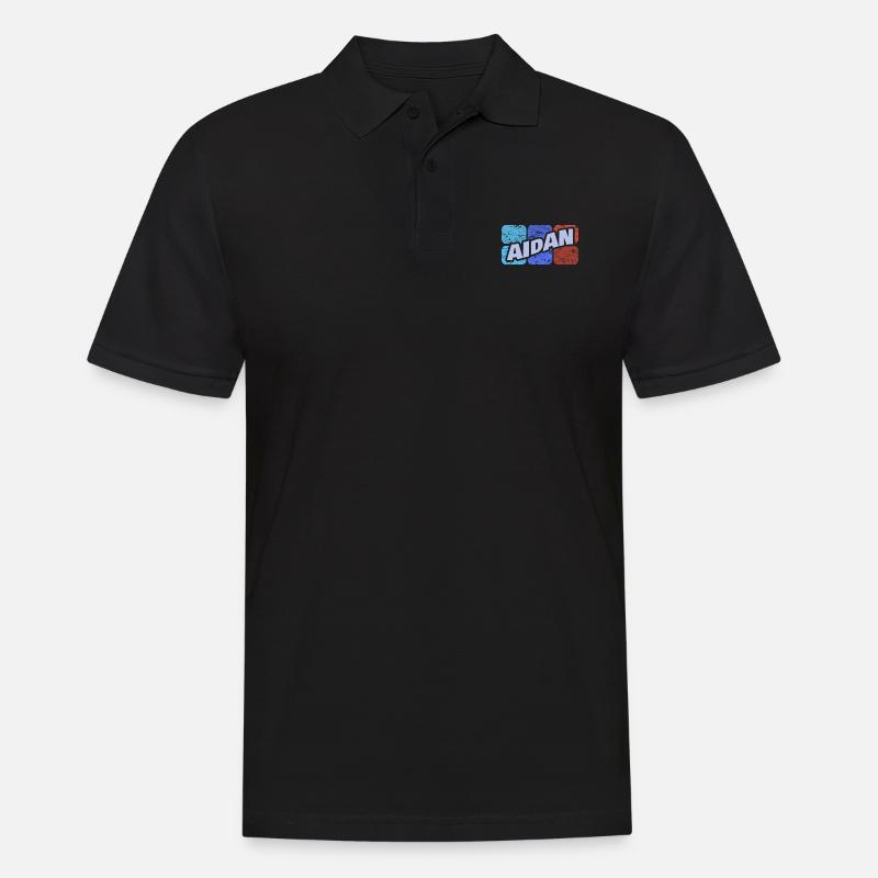 Aidan als Aidan - Männer Poloshirt - Schwarz