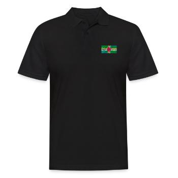 Vorname Dominica - Männer Poloshirt - Schwarz - Vorne - Kai (181cm)