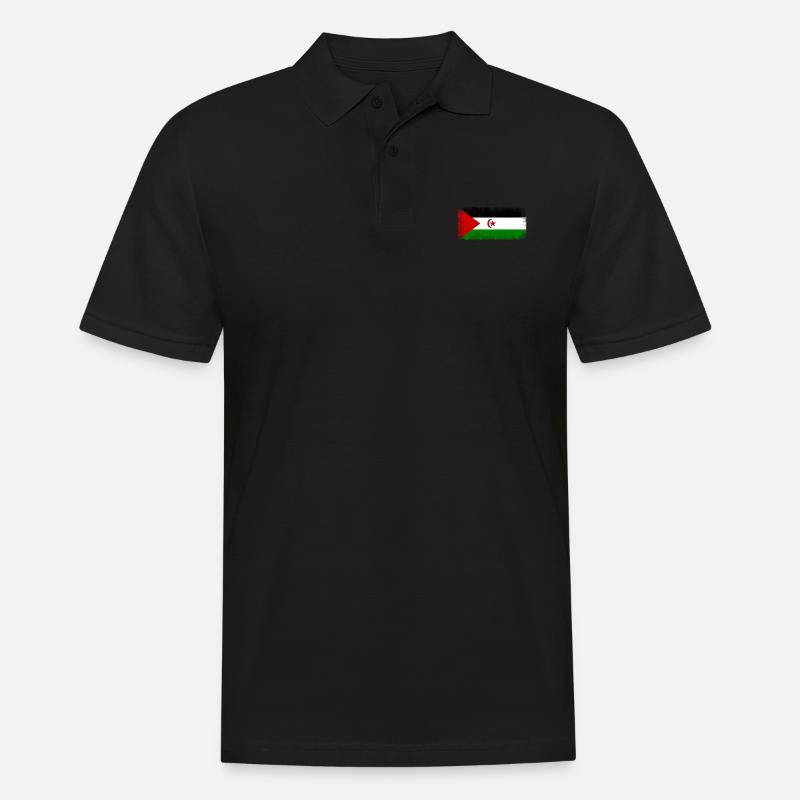 Westsahara als Westsahara - Männer Poloshirt - Schwarz