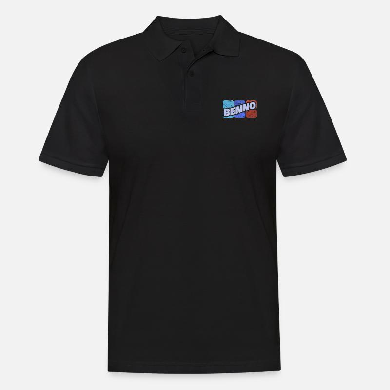 Benno Benno - Männer Poloshirt - Schwarz