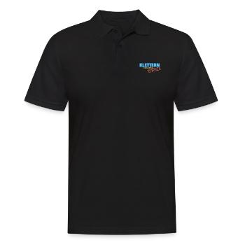 Bergsport - Männer Poloshirt - Schwarz - Vorne - Kai (181cm)