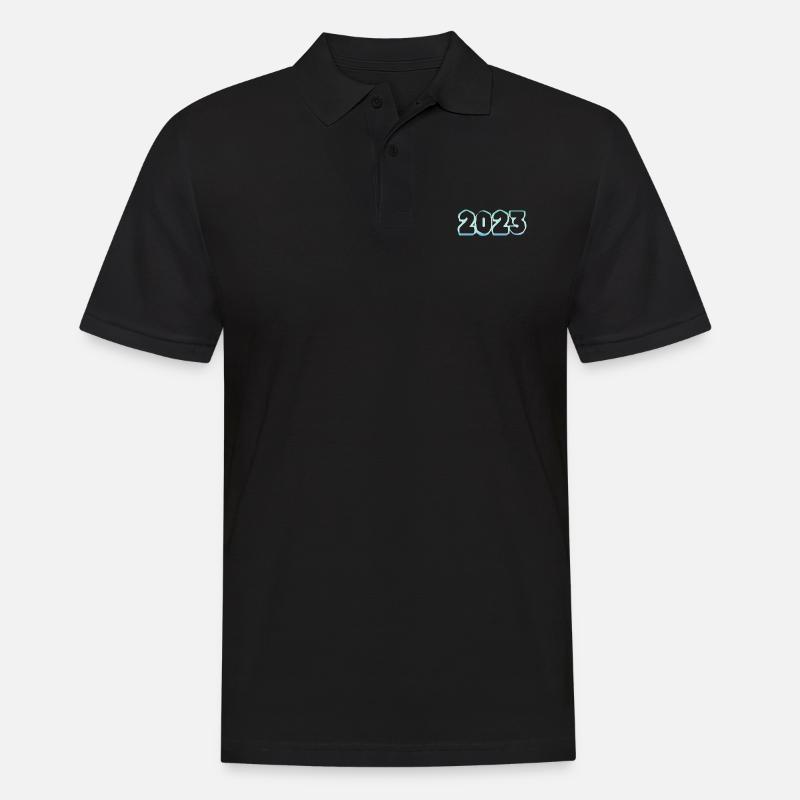 Eisblock 2023 - Männer Poloshirt - Schwarz